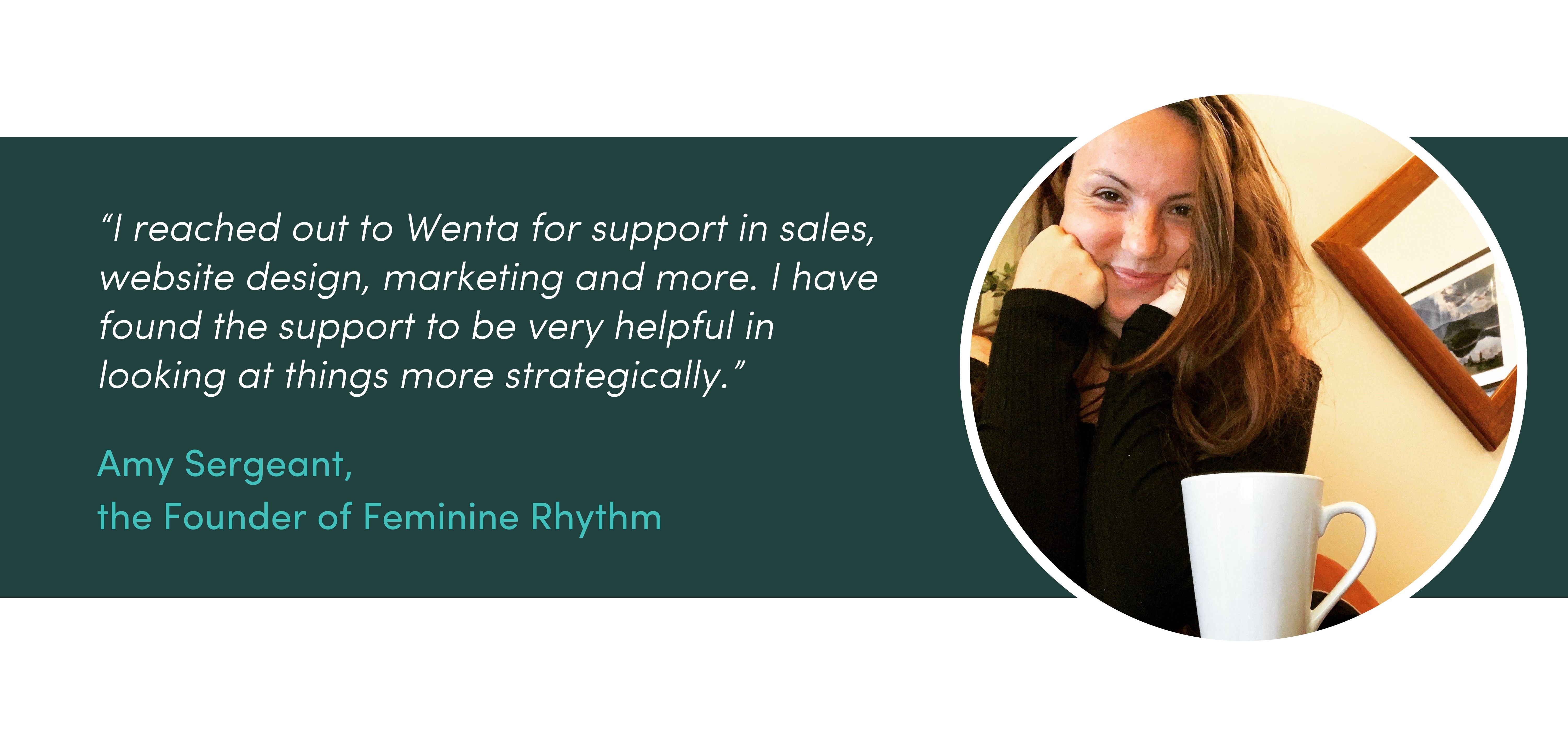 Empowering Women: Feminine Rhythm’s Journey with Wenta's Support